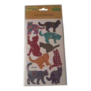 Cat Iron-On Transfers - Multicolor